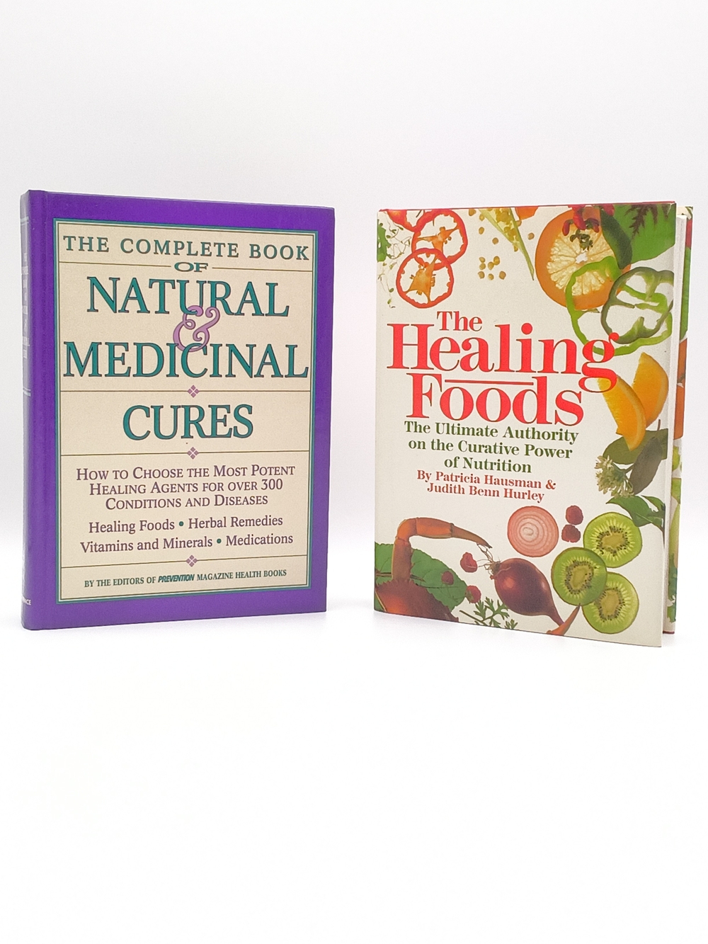 2 Hardcover Books - Complete Bk of Natural & Medicinal Cures & The Healing Foods